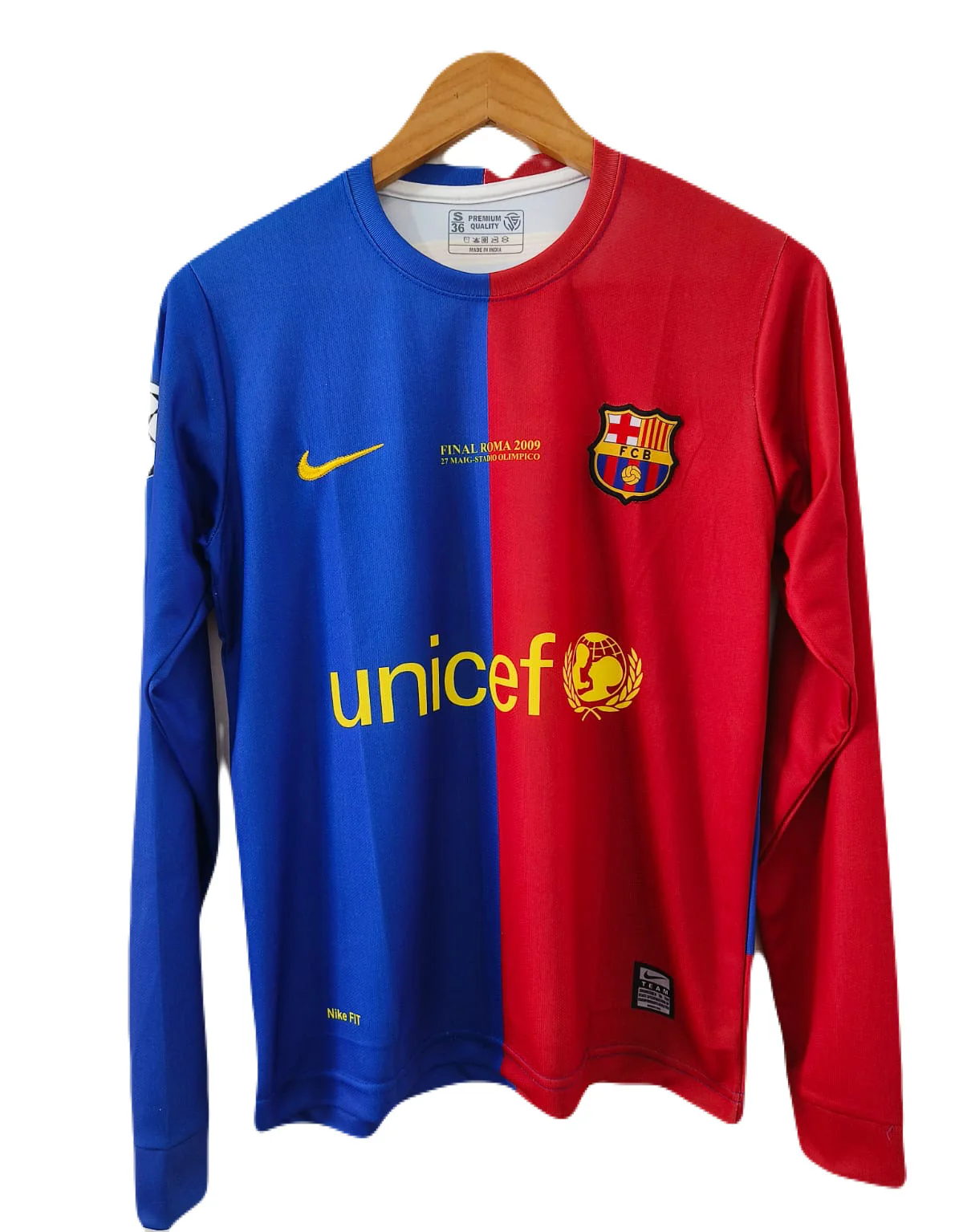 Messi 2009 Barcelona full sleeve embroidery p47 - Ms Retro Store - Image 3