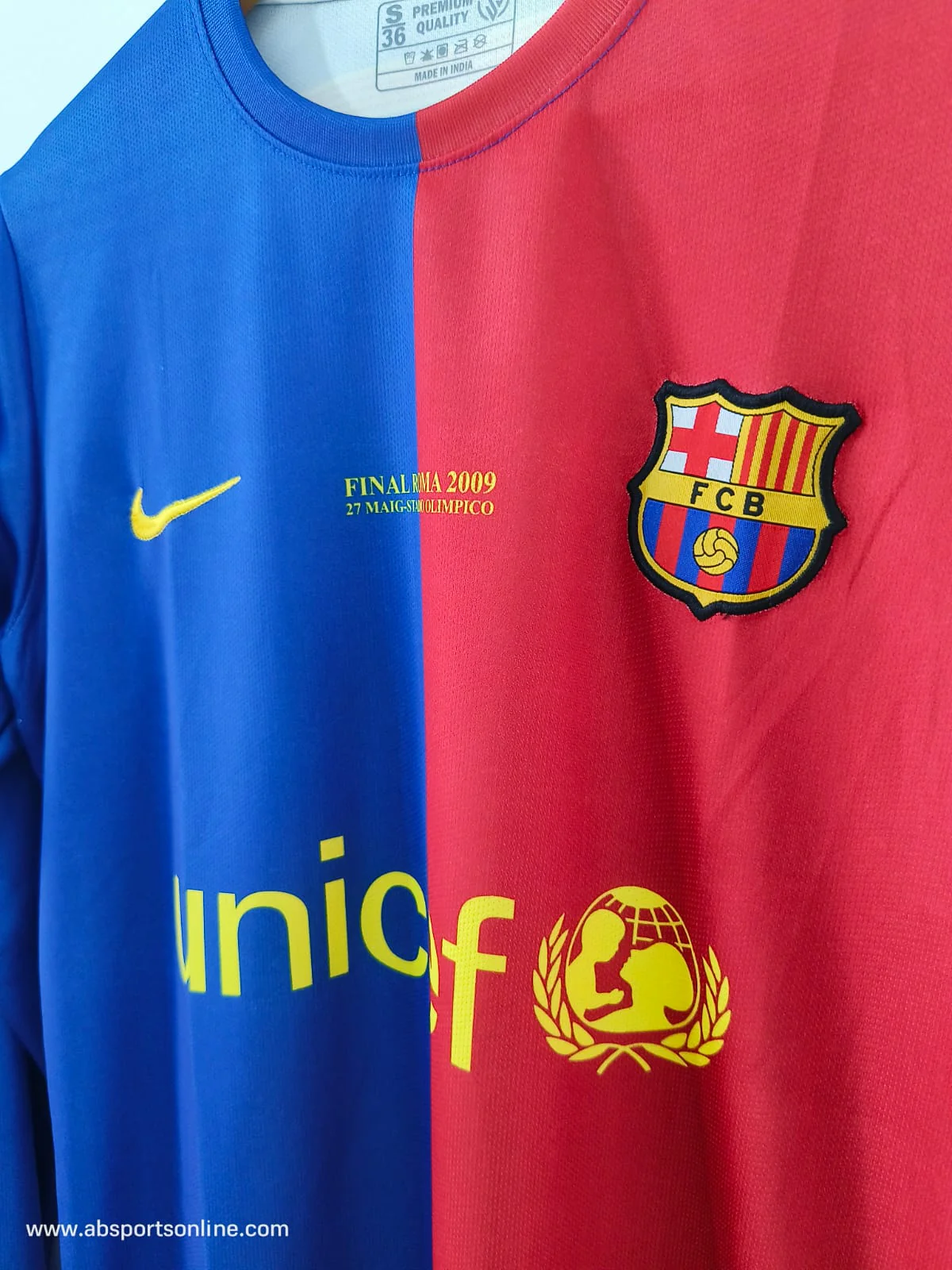Messi 2009 Barcelona full sleeve embroidery p47 - Ms Retro Store - Image 4