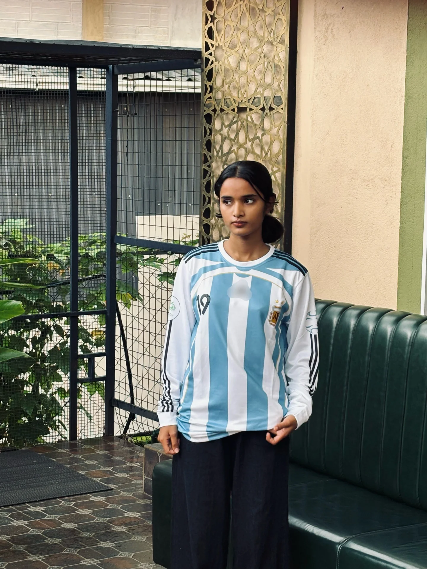Messi argentina 2006 home jersey full sleeve embroidery - P773 ms retro store - Image 4