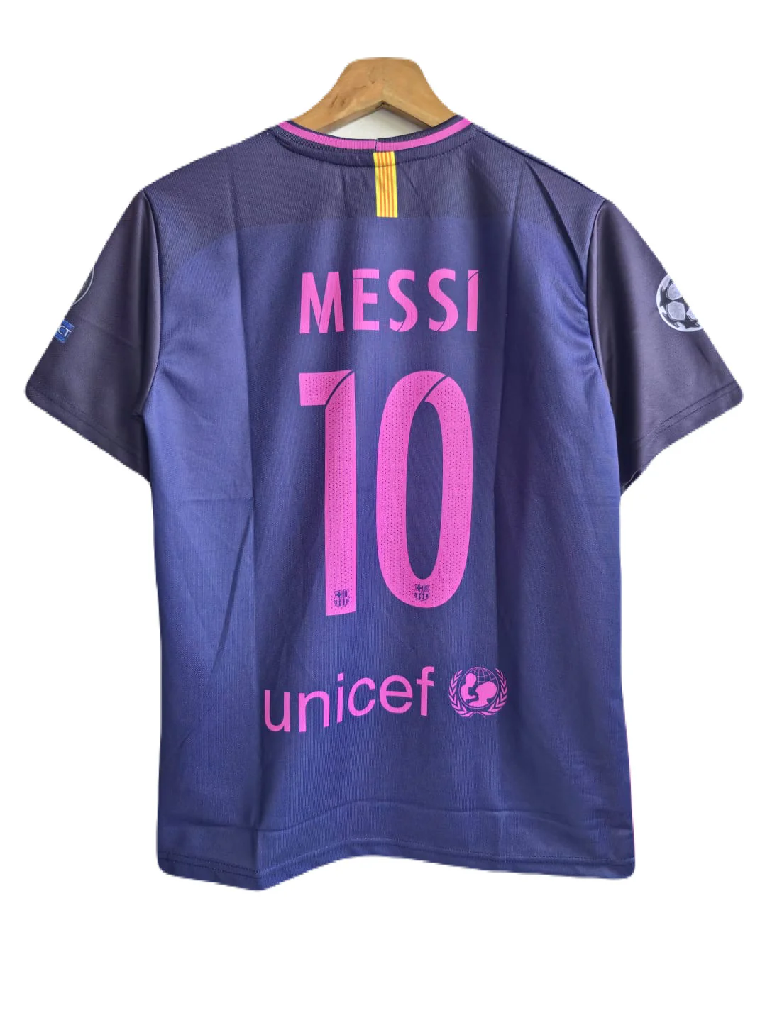 Barcelona 2016-17 away jersey Messi Half sleeve -P1186 MS Retro Store - Image 3