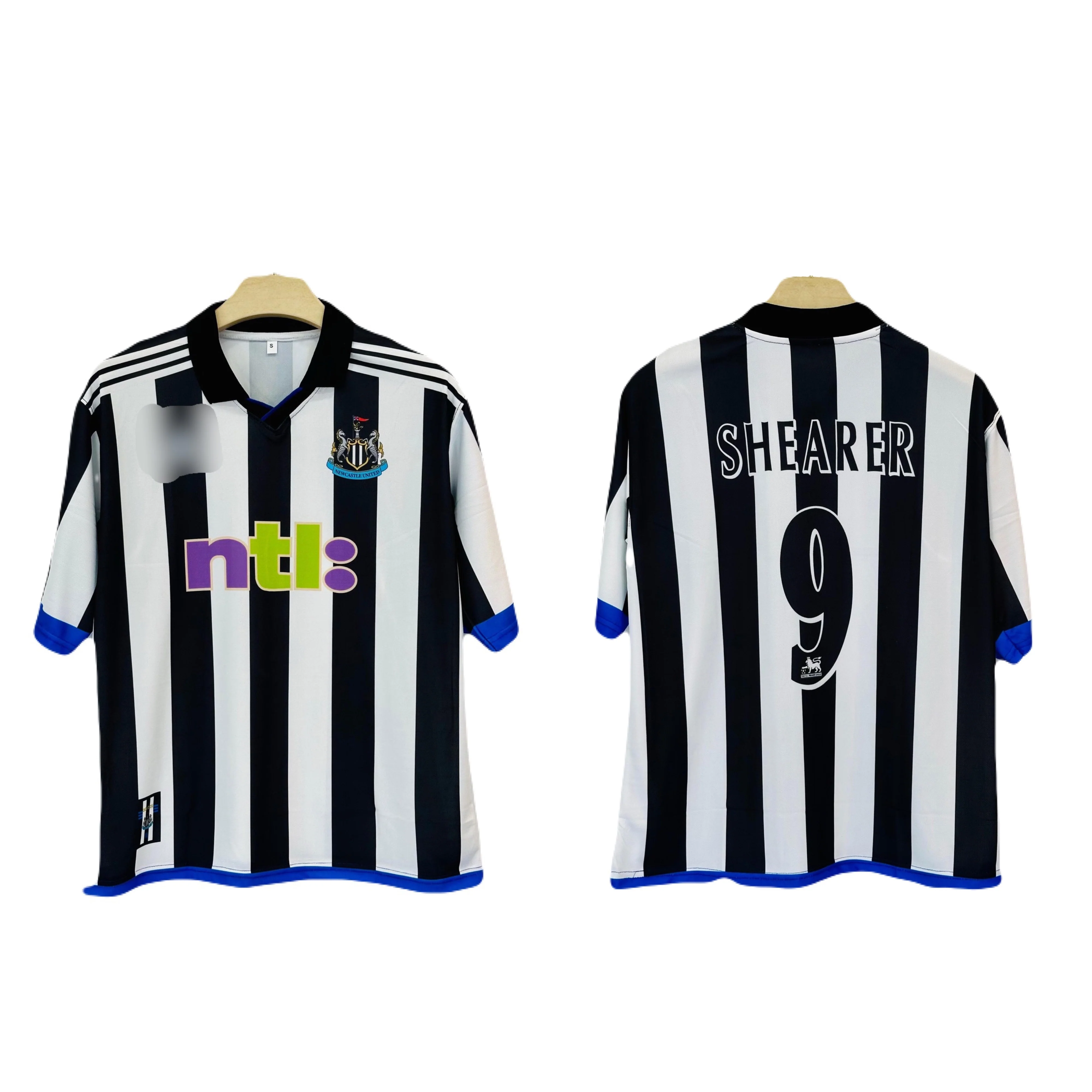 New castle 2000/2001 Home jersey SHEARER - P726 Ms retro store - Image 3