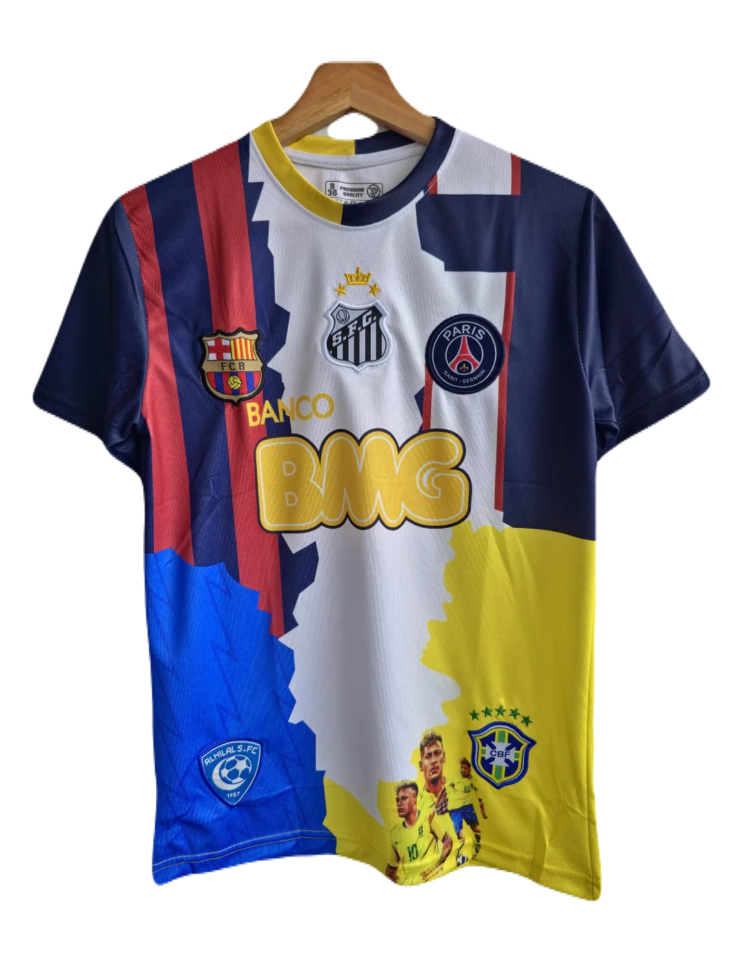 Neymar jr all time club jersey embroidery Limited edition P251 - Image 2