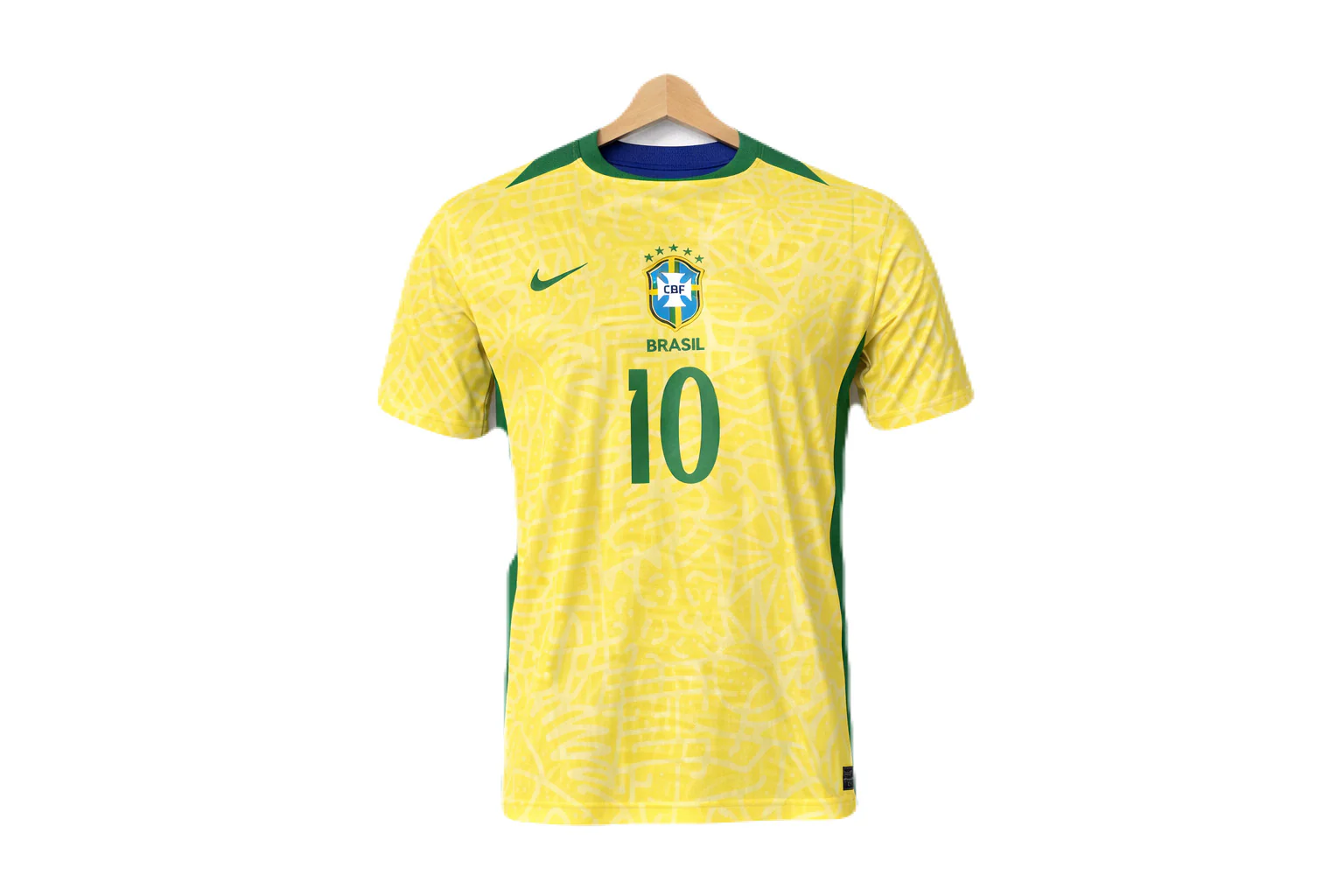 Brazil 2024 Home Jersey Neymar Half sleeve - P1158 Ms retro store - Image 2