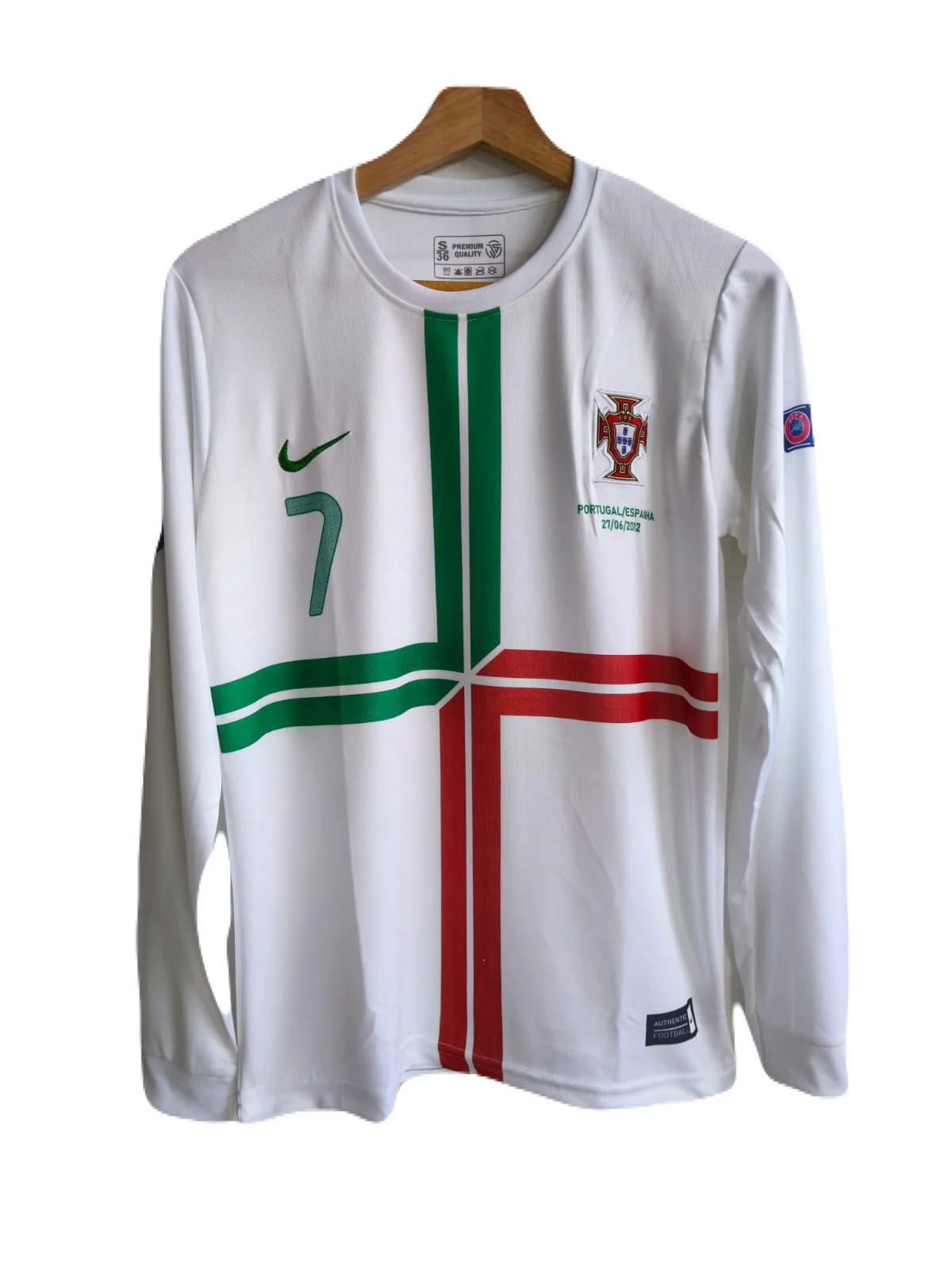 Portugal 2012 away jersey Ronaldo full sleeve P354 - ms retro store - Image 2