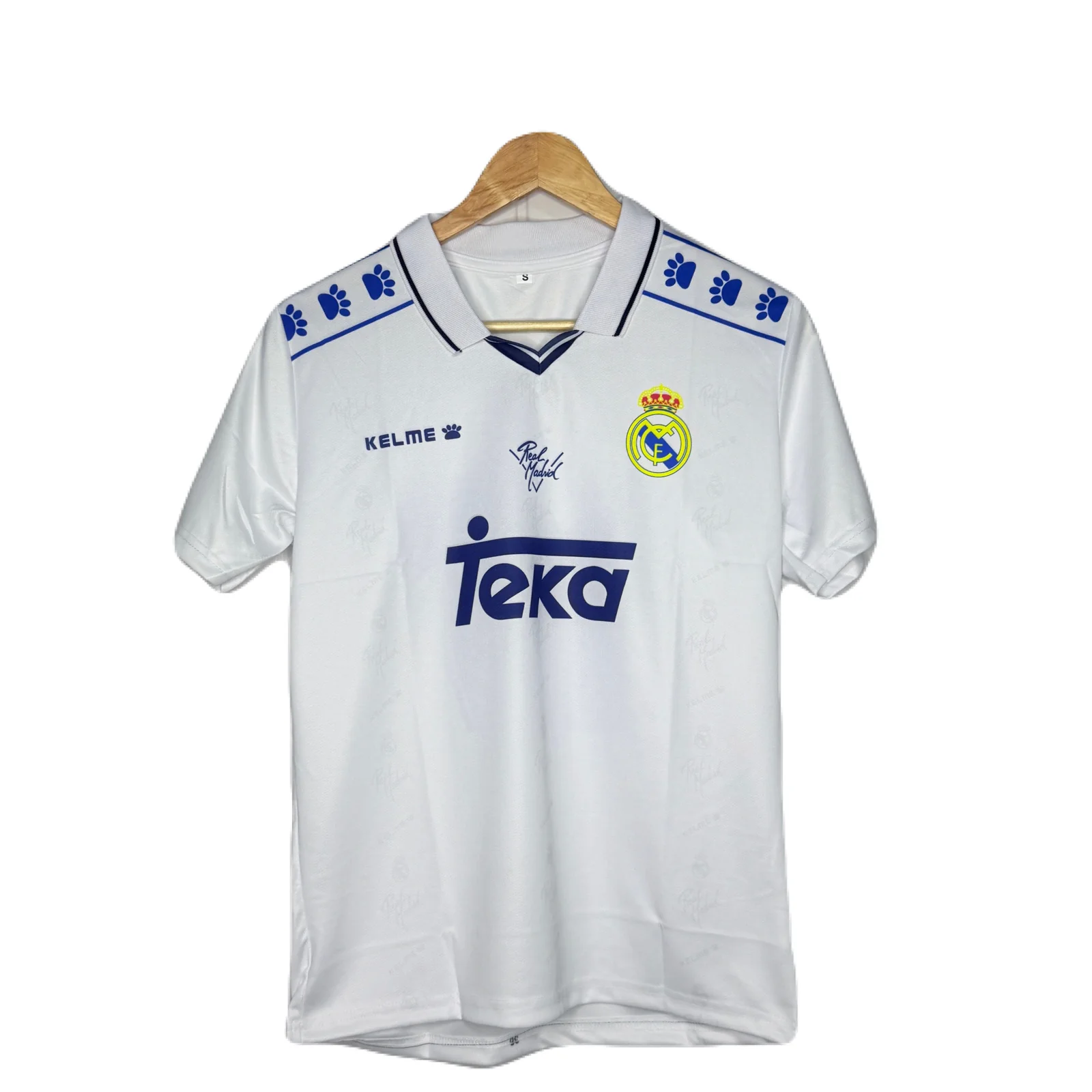 Real Madrid 1994-96 Home Kit Raul Half Sleeve -P910 Ms Retro Store - Image 2