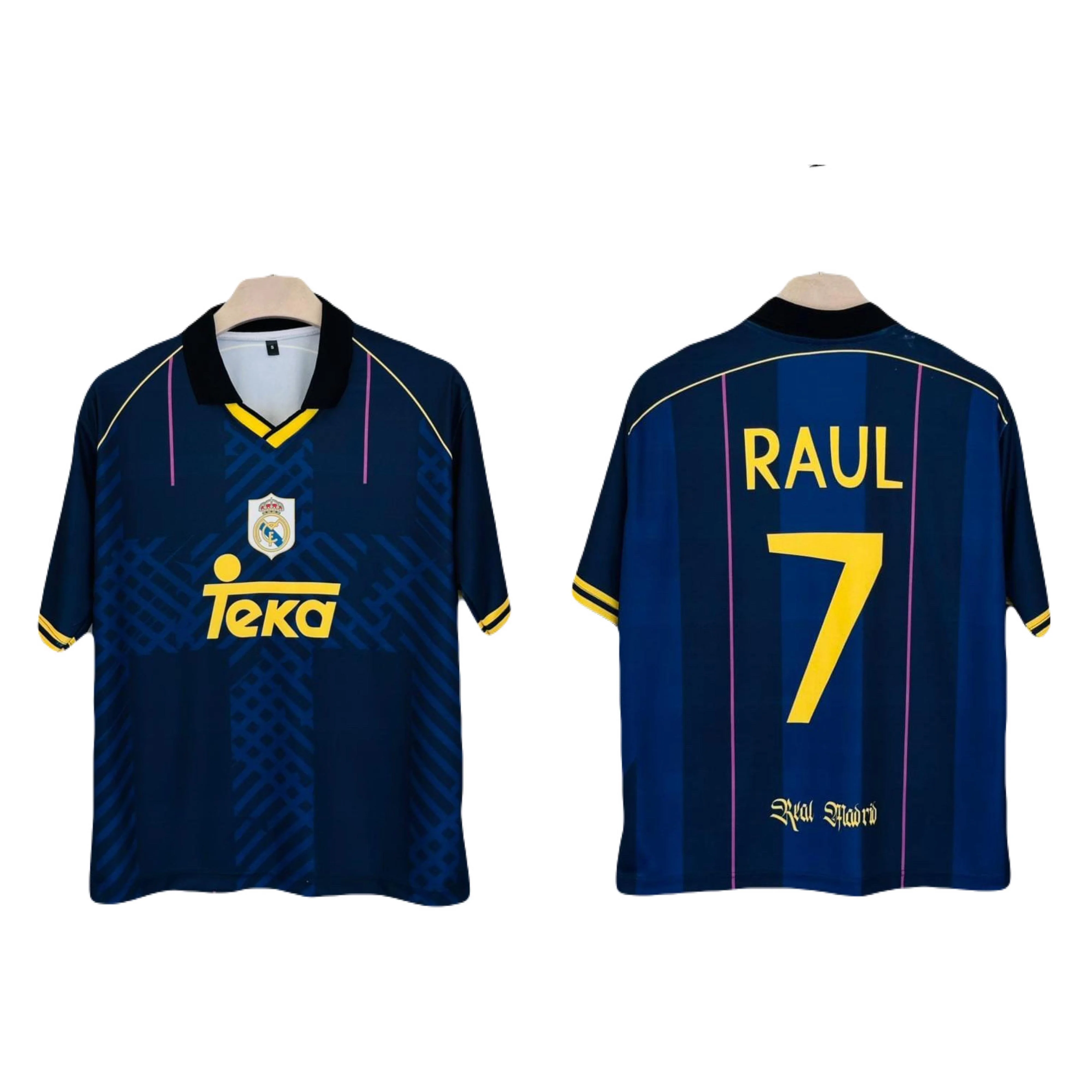 Real Madrid 1998-1999 third kit RAUL Five Sleeve -P1193 Ms Retro Store