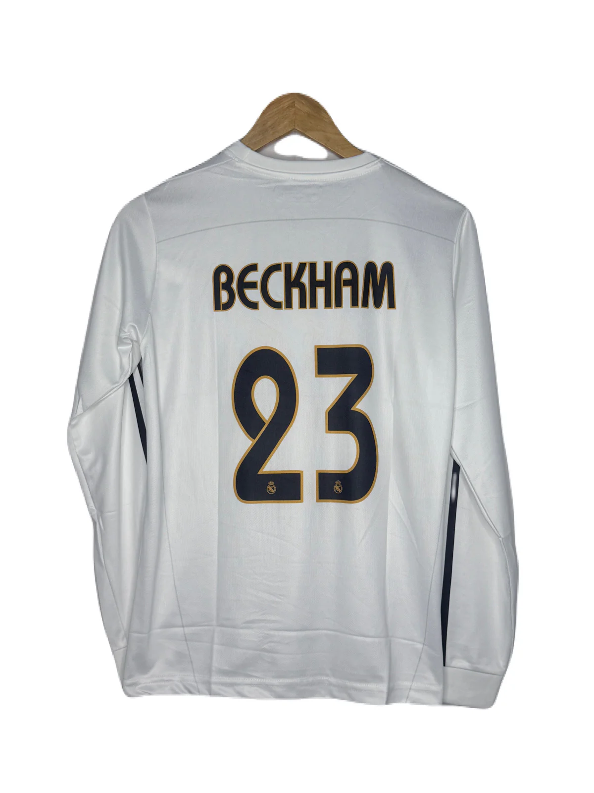 Real Madrid 2003-04 Home Kit Beckham Full Sleeve - P634 Ms Retro Store - Image 3
