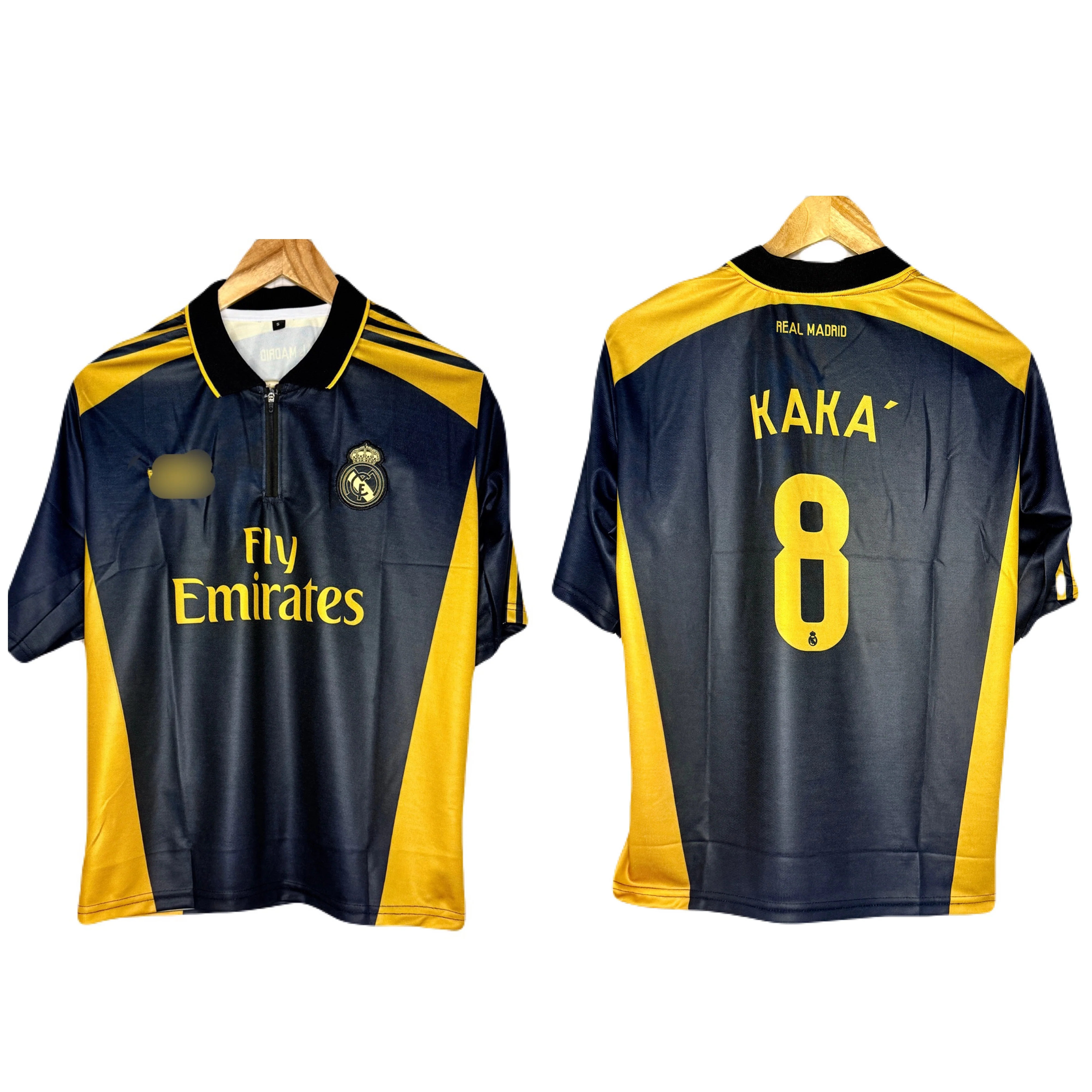 Real Madrid B&G Edition Kit kaka Five Sleeve Zip Type - P1211 Ms Retro Store