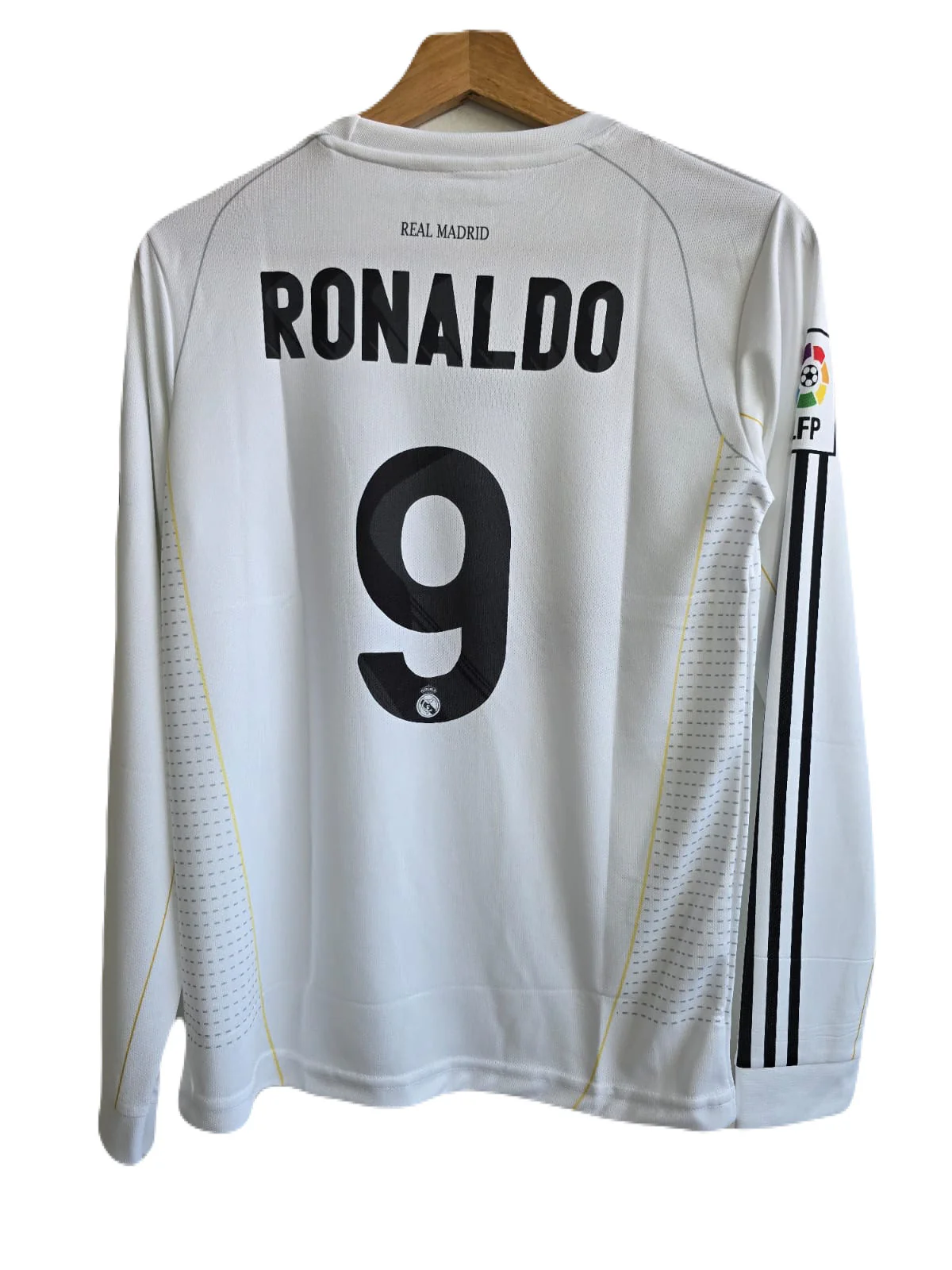 Realmadrid 2009/10 home jersey full sleeve ronaldo - P807 ms retro store - Image 3
