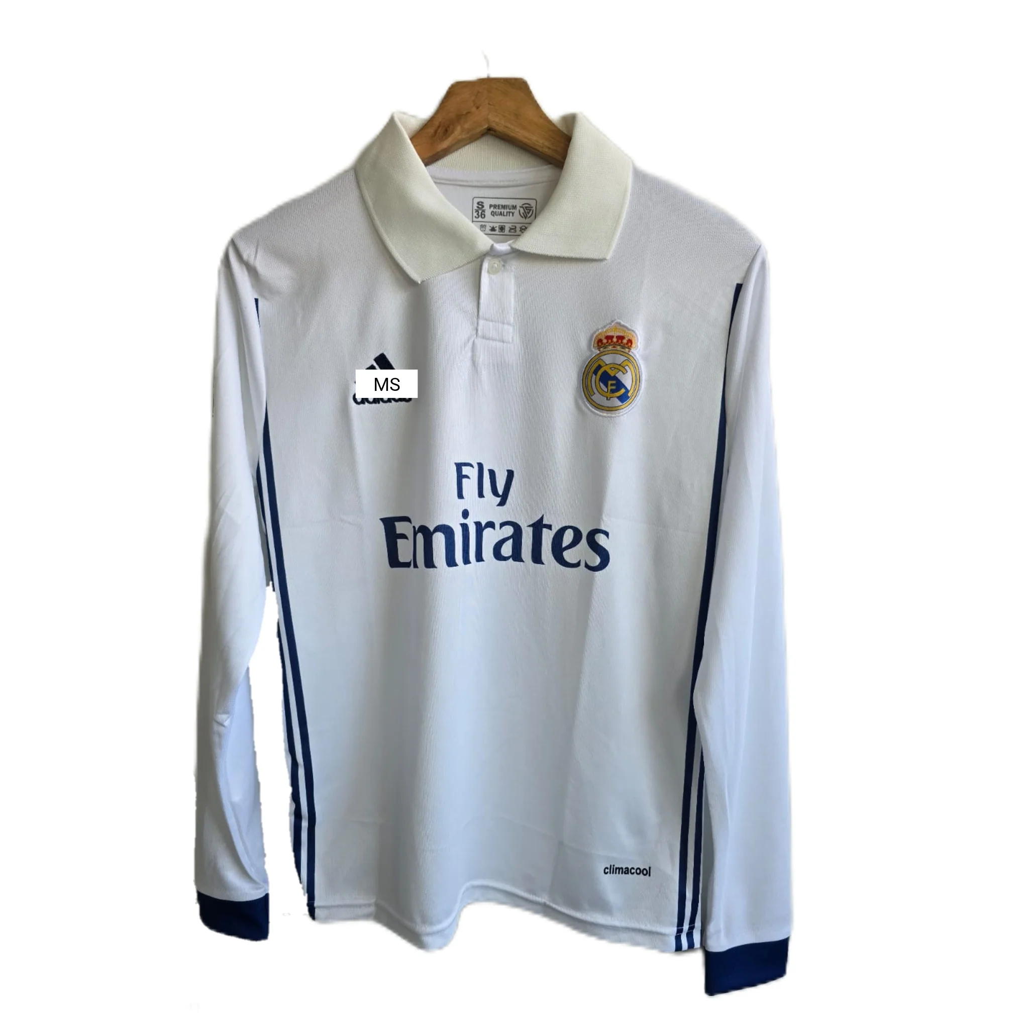 Realmadrid 2018 full sleeve collar type ronaldo P147 - ms retro store - Image 2