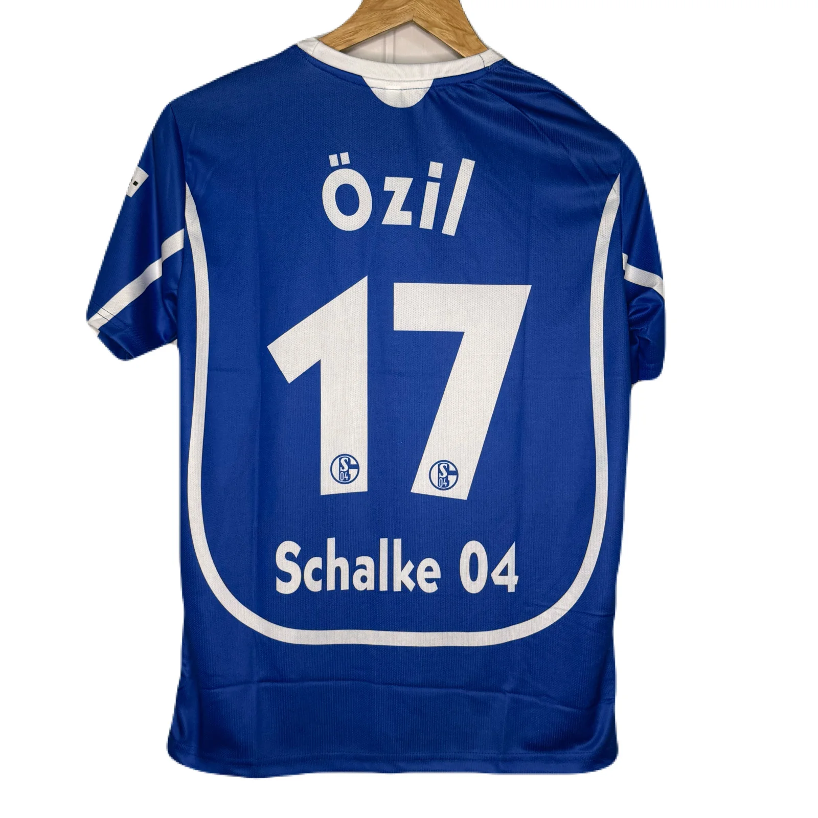 Schalke 04 2007-08 home Kit Ozil Half Sleeve - P847 Ms Retro Store - Image 3