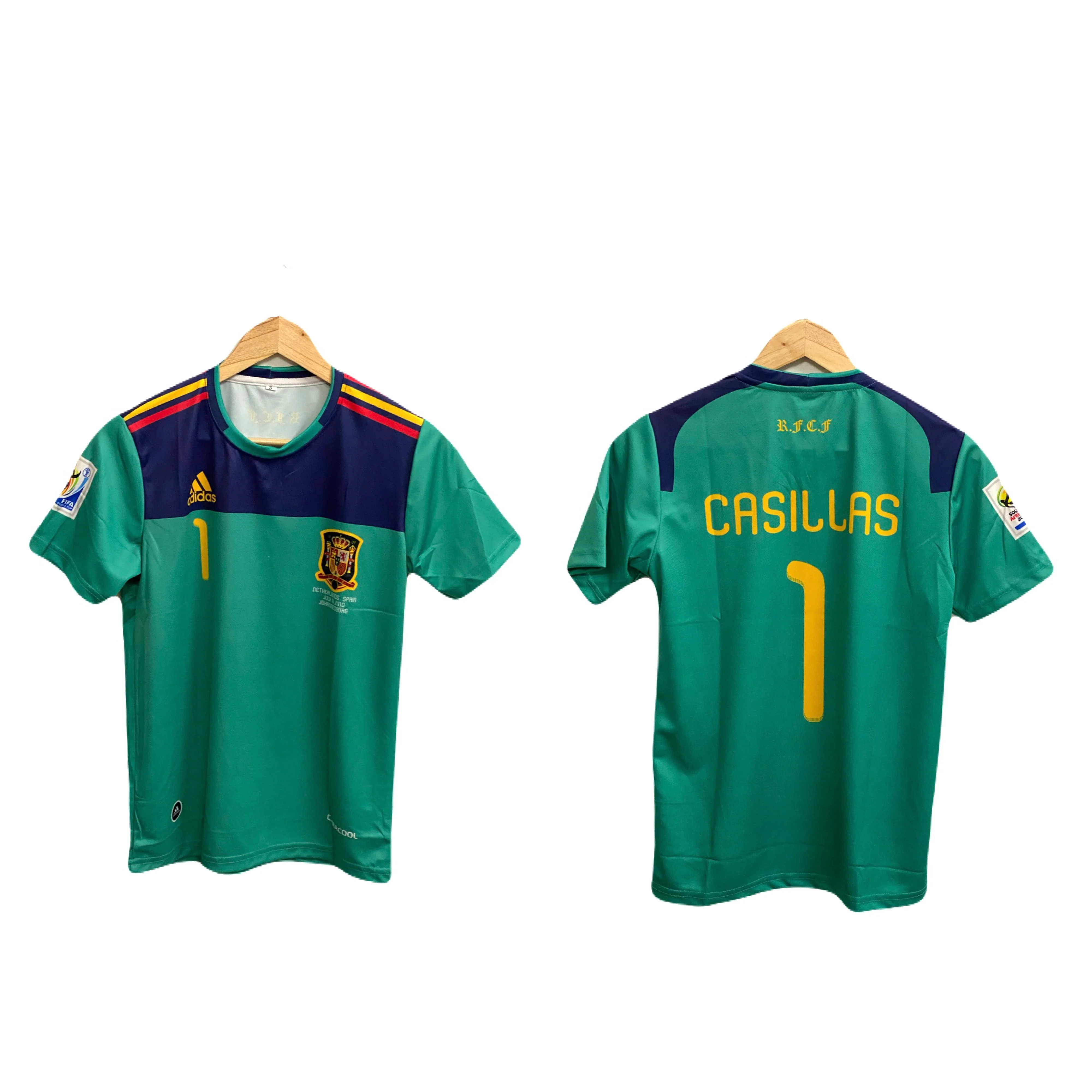 Spain 2010 world cup jersey Casillas P53 - ms retro store