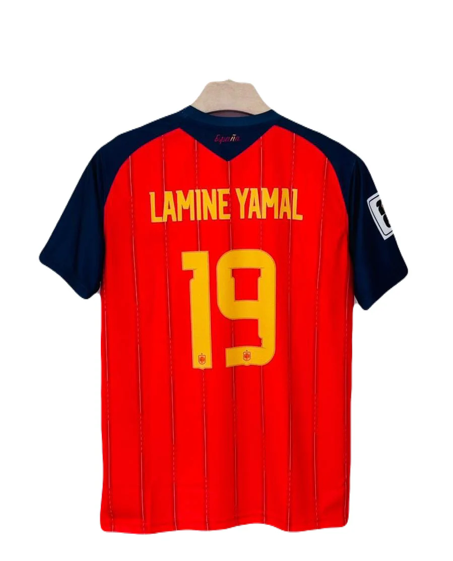 Spain 2026 World Cup Home Jersey  yamal Half Sleeve -P1140 ms retro store - Image 3